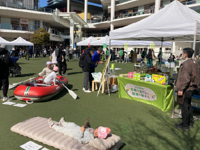 地域の防災会に出展、啓蒙