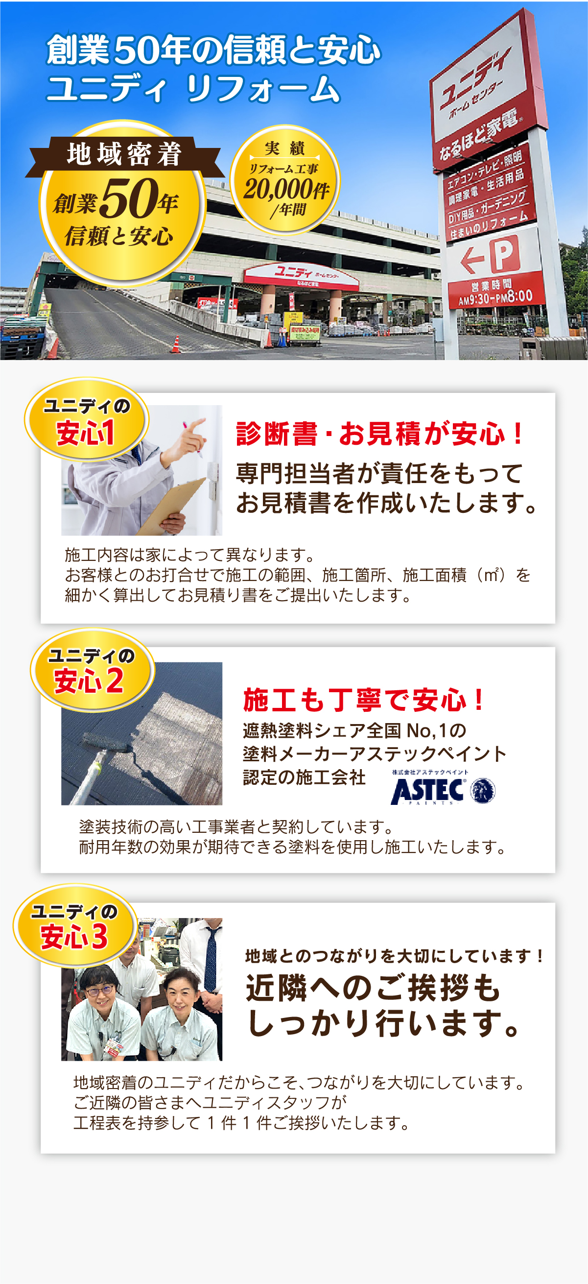 外壁屋根塗装の塗装はユニディリフォームで！_画像PC03