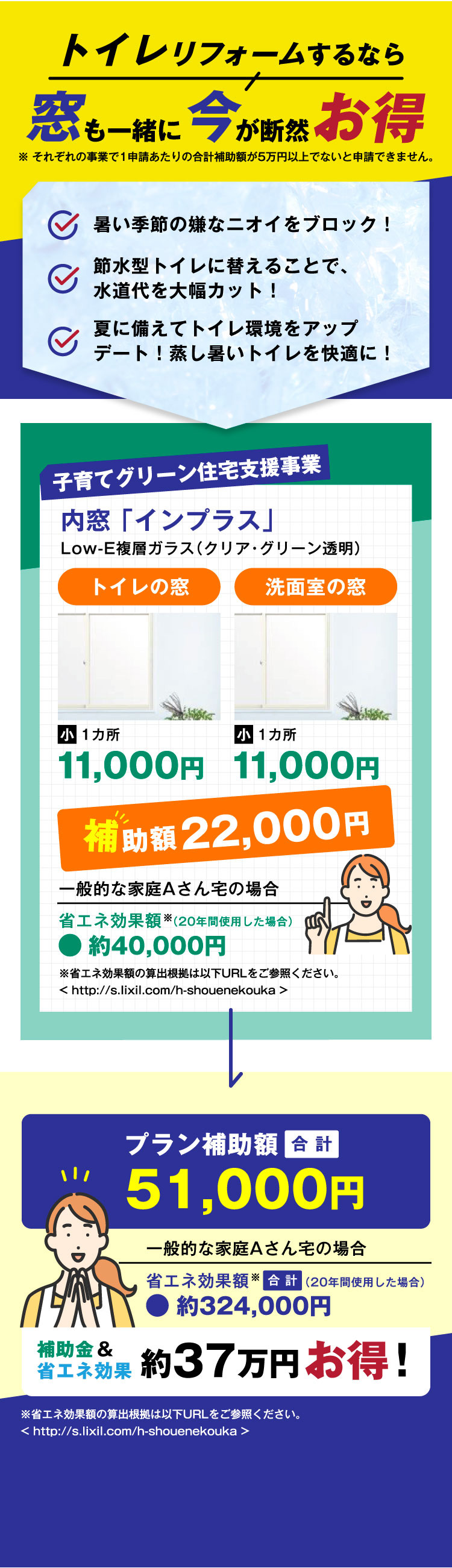 トイレリフォームするなら～お得